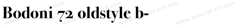 Bodoni 72 oldstyle b字体转换